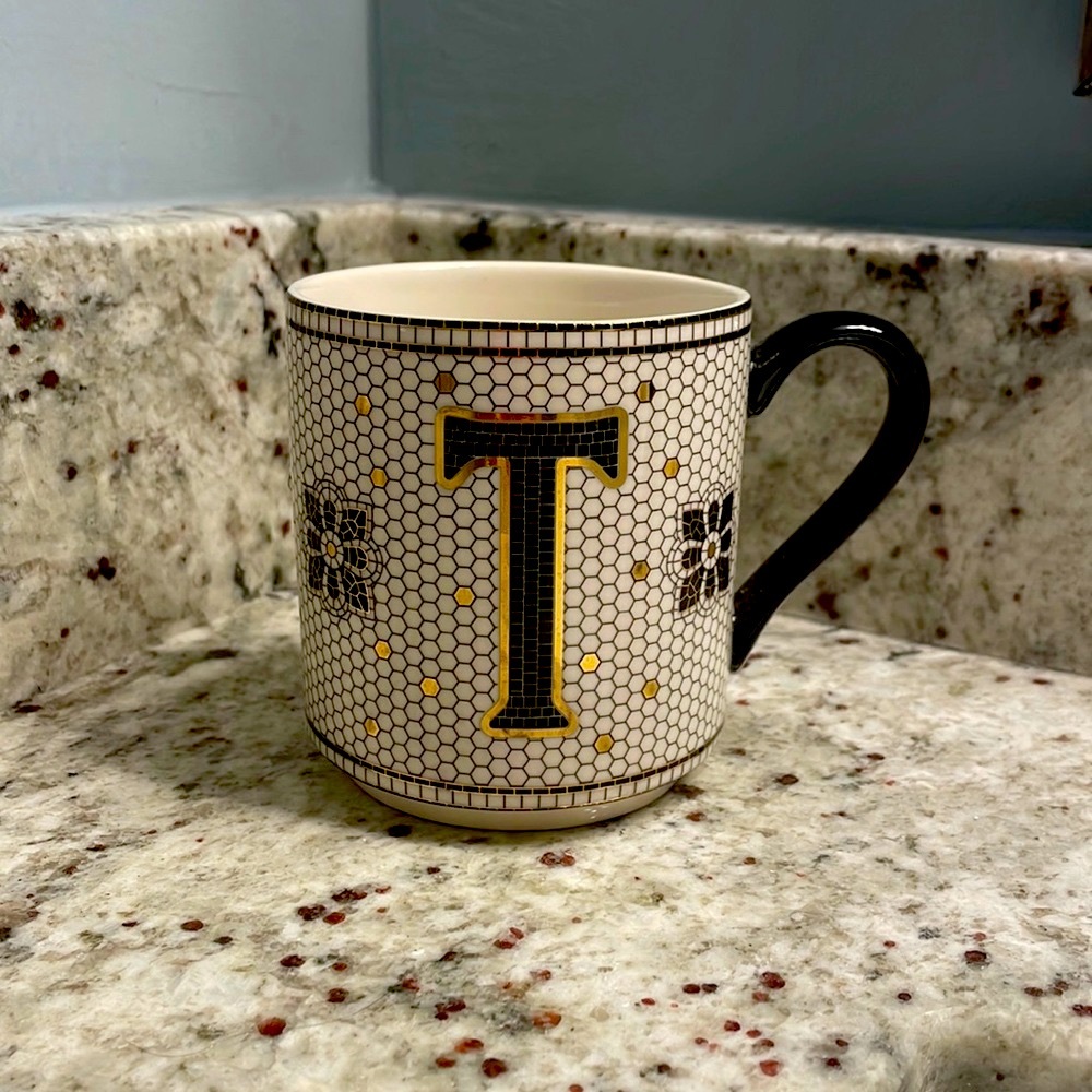 Anthropologie Margot monogram mug T